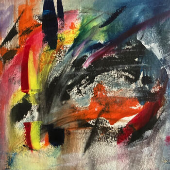 Peinture intitulée "Abstraction 7" par Guy Benson, Œuvre d'art originale, Huile