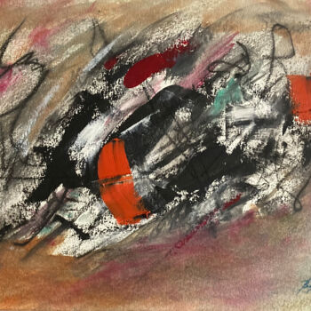 Ζωγραφική με τίτλο "Abstraction 10" από Guy Benson, Αυθεντικά έργα τέχνης, Λάδι