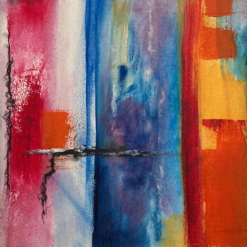 Peinture intitulée "Abstraction 13" par Guy Benson, Œuvre d'art originale, Huile