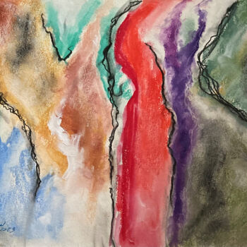 Peinture intitulée "Abstraction 14" par Guy Benson, Œuvre d'art originale, Huile