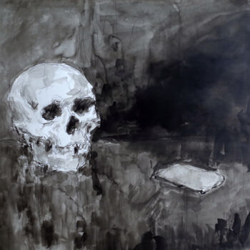 Painting titled "VANITÉ MODERNE" by Xavier Auffret, Original Artwork, Ink