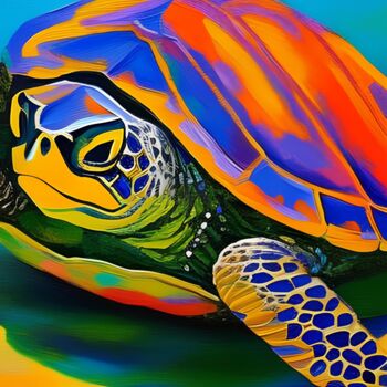 Digitale Kunst mit dem Titel "Gamera" von Michael C Bertsch, Original-Kunstwerk, 2D digitale Arbeit