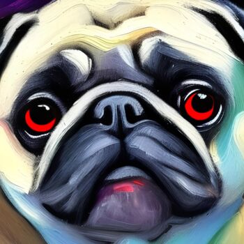 Digital Arts titled "My dog not for sale!" by Michael C Bertsch, Original Artwork, 2D Digital Work