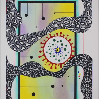 Tekening getiteld "ADVENTURE." door Knight Sherring, Origineel Kunstwerk, Pastel