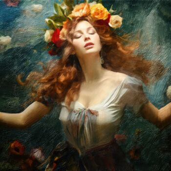 Arts numériques intitulée "Aphrodite Painting…" par Gerry Martinez, Œuvre d'art originale, Peinture numérique