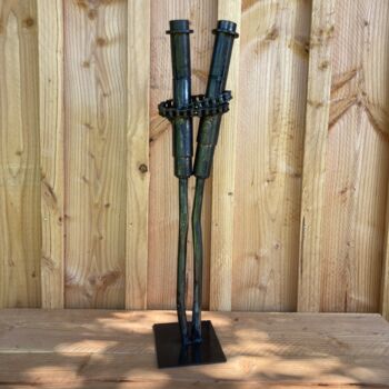 Sculpture intitulée "De bareton" par Rémy Rivet, Œuvre d'art originale, Métaux