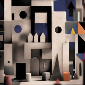 Arts numériques intitulée "Night Town 06" par Tsomi, Œuvre d'art originale, Travail numérique 2D