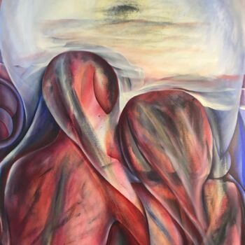 Peinture intitulée "Amateru,3" par Fabrice Kocurek, Œuvre d'art originale, Huile Monté sur Châssis en bois