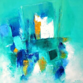 Peinture intitulée "BLUE DREAM" par Isabelle Eisenberg, Œuvre d'art originale, Huile Monté sur Châssis en bois