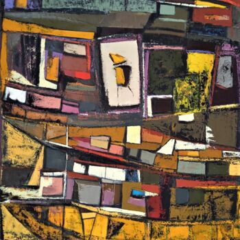 Peinture intitulée "in the ground." par Frédérique Manley, Œuvre d'art originale, Huile