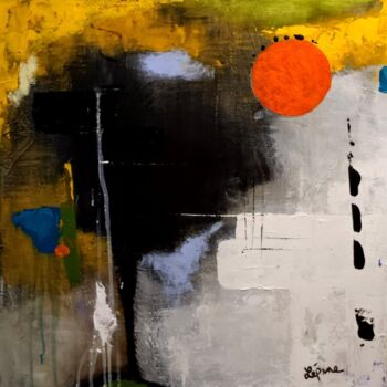 Painting titled "Horizon" by Claude Lépine, Original Artwork, Acrylic