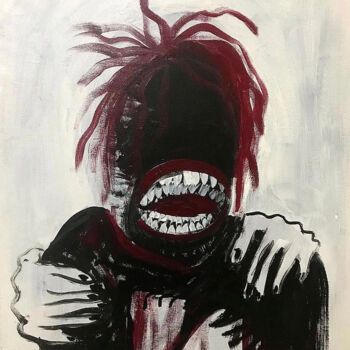 Painting titled "Haptophobia" by Vaxo Lang, Original Artwork, Acrylic