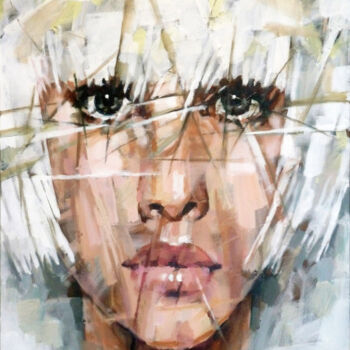 绘画 标题为“WHITE PORTRAIT” 由Aleksandr Ilichev, 原创艺术品, 丙烯