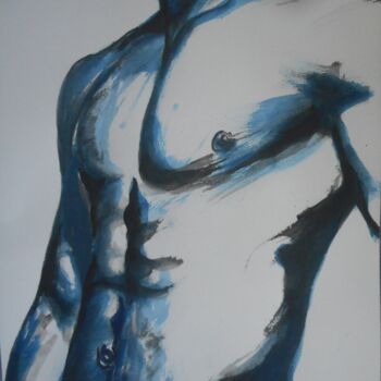 「Torso」というタイトルの絵画 Erik Hilsによって, オリジナルのアートワーク, アクリル