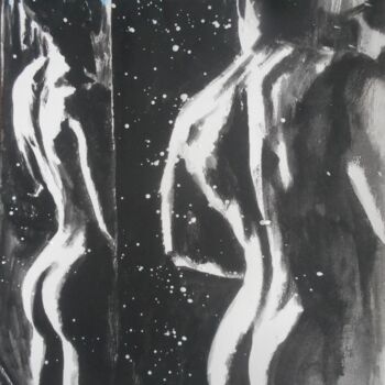 Peinture intitulée "shower for men" par Erik Hils, Œuvre d'art originale, Acrylique