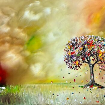 Pintura titulada "Summer,.," por Gena Genadyj, Obra de arte original, Acrílico