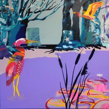Peinture intitulée "à la croisée #2" par Sebastien Montag, Œuvre d'art originale, Acrylique