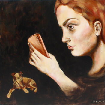 Pittura intitolato "Dostrzeż" da Małgorzata Łodygowska, Opera d'arte originale, Acrilico Montato su Telaio per barella in le…