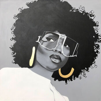 Pintura titulada "Aura of Elegance" por Olga Tiho, Obra de arte original, Acrílico Montado en Bastidor de camilla de madera