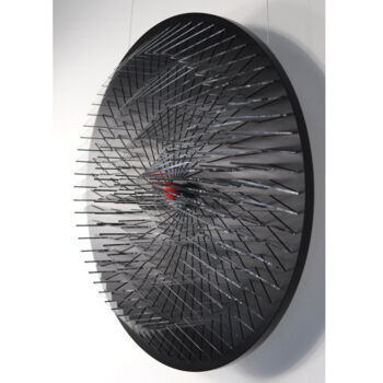 Sculptuur getiteld "The sin inside (gla…" door Nazar Symotiuk, Origineel Kunstwerk, Glas
