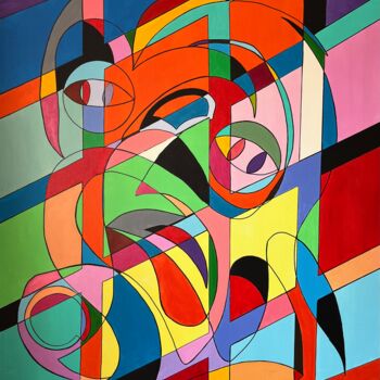 Peinture intitulée "Ma force" par Philippe Seigle, Œuvre d'art originale, Acrylique Monté sur Châssis en bois