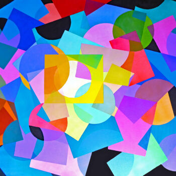 Peinture intitulée "STUDY: FRENZY OF GE…" par Stephen Conroy, Œuvre d'art originale, Acrylique Monté sur Châssis en bois