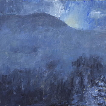Peinture intitulée "MONTAGNE NEIGE" par Xavier Auffret, Œuvre d'art originale, Acrylique Monté sur Châssis en bois