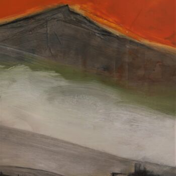 Malerei mit dem Titel "Brume matinale sur…" von Hervé Marchelidon, Original-Kunstwerk, Acryl Auf Holzplatte montiert