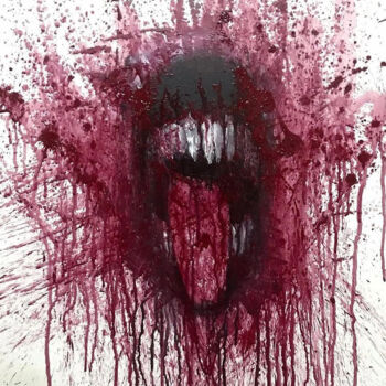Peinture intitulée "Time to eat" par Vaxo Lang, Œuvre d'art originale, Acrylique