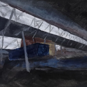Painting titled "An abandoned chemic…" by Zhengyuan Gao (Cooper), Original Artwork, Acrylic