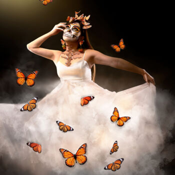 Photography titled "Monarch butterflies…" by R&N Photography, Original Artwork, Digital Photography