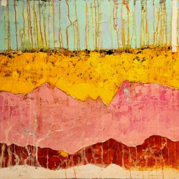 Peinture intitulée "Racines sous une fo…" par Claude Lépine, Œuvre d'art originale, Acrylique
