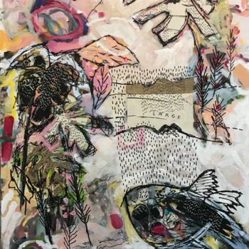 Peinture intitulée "La dernière florais…" par Johanne Proulx, Œuvre d'art originale, Acrylique