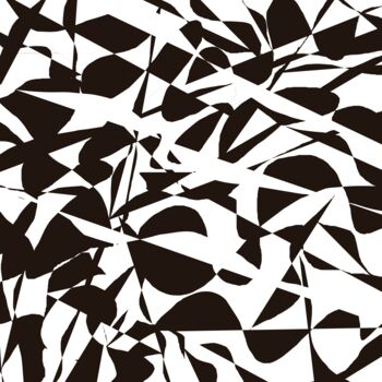 Printmaking titled "Black & White mirro…" by Vafa Majidli, Original Artwork, Digital Print