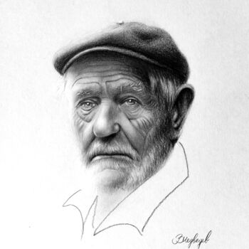Drawing titled "Loss" by Vladimir Medvedev, Original Artwork, Pencil