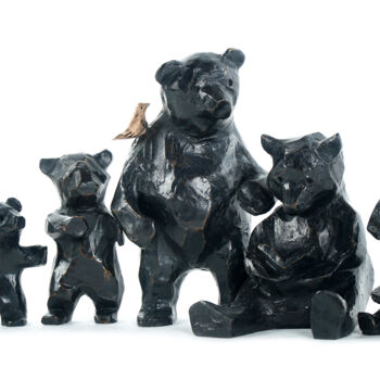 Sculpture intitulée "Ma chère famille /…" par Sophie Barut, Œuvre d'art originale, Bronze