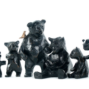 Sculpture intitulée "Ma chère famille /…" par Sophie Barut, Œuvre d'art originale, Bronze