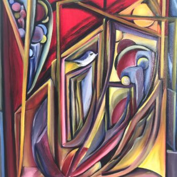 Peinture intitulée "Unis Vers l’Art" par Fabrice Kocurek, Œuvre d'art originale, Huile Monté sur Châssis en bois