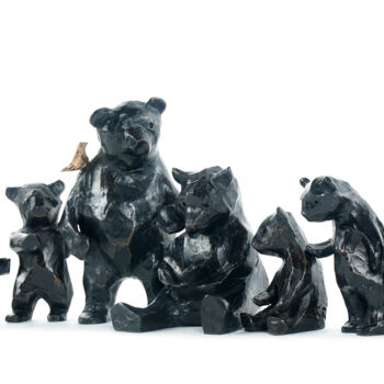 Sculpture titled "Ma chère famille /…" by Sophie Barut, Original Artwork, Bronze