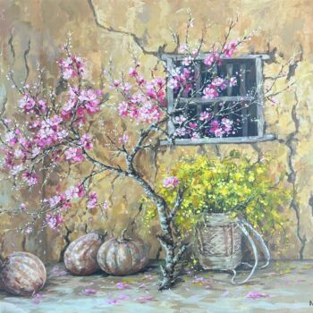 제목이 "Góc nhà mùa xuân ("…"인 미술작품 Thi Dung Nguyen로, 원작, 아크릴
