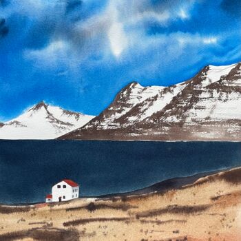Peinture intitulée "Calm" par Sofiia Kulichkova (Sonjakul), Œuvre d'art originale, Aquarelle