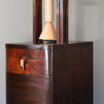 Sculpture intitulée "Before Elysium (Tim…" par Kristopher Lionel, Œuvre d'art originale, Bois