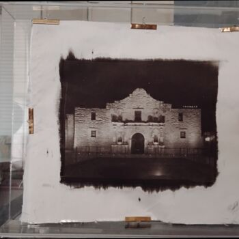 Fotografía titulada "Alamo on Silk" por Richard Eugene Puckett, Obra de arte original, Fotografía analógica Montado en artwo…