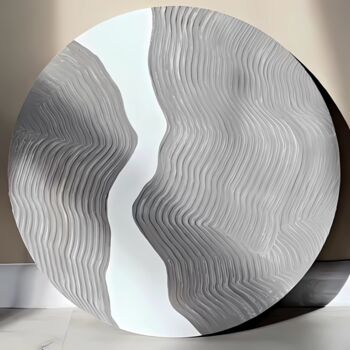 「River of Life - 16-…」というタイトルの絵画 Zukhra Atnashevaによって, オリジナルのアートワーク, アクリル ウッドパネルにマウント