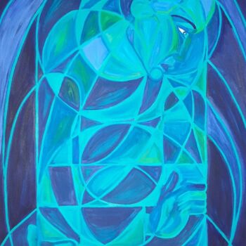 Painting titled "UNENDL-ICH" by Edith Stütz, Original Artwork, Oil