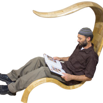 Rzeźba zatytułowany „Bet Chair in Africa…” autorstwa Gabriel Bass, Oryginalna praca, Drewno