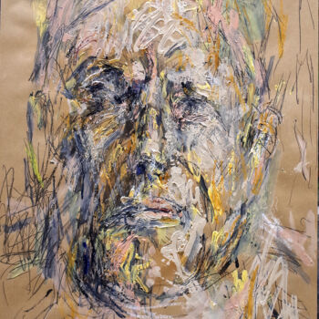 Painting titled "ÉMILE" by Xavier Auffret, Original Artwork, Acrylic