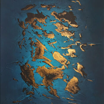 Painting titled "The islands" by Pascal Carro (ORAK), Original Artwork, Acrylic Mounted on Wood Stretcher frame