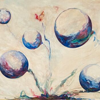 Peinture intitulée "Connexion" par Isabelle Ny, Œuvre d'art originale, Acrylique