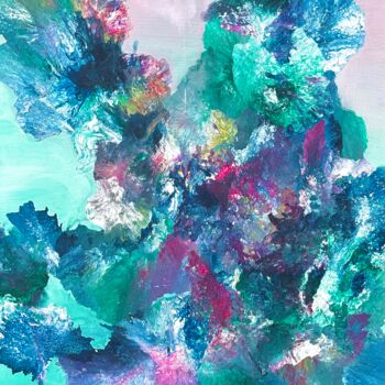 Painting titled "Colour Passion" by Elisa Cook Benbassat Bassat, Original Artwork, Acrylic